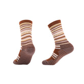 Crew Merino Wool Hiking Socks | Colorful Striped Design